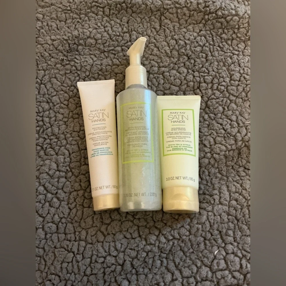 Mary Kay Satin Hands 3-Step Hand Care Set – White Tea & Citrus